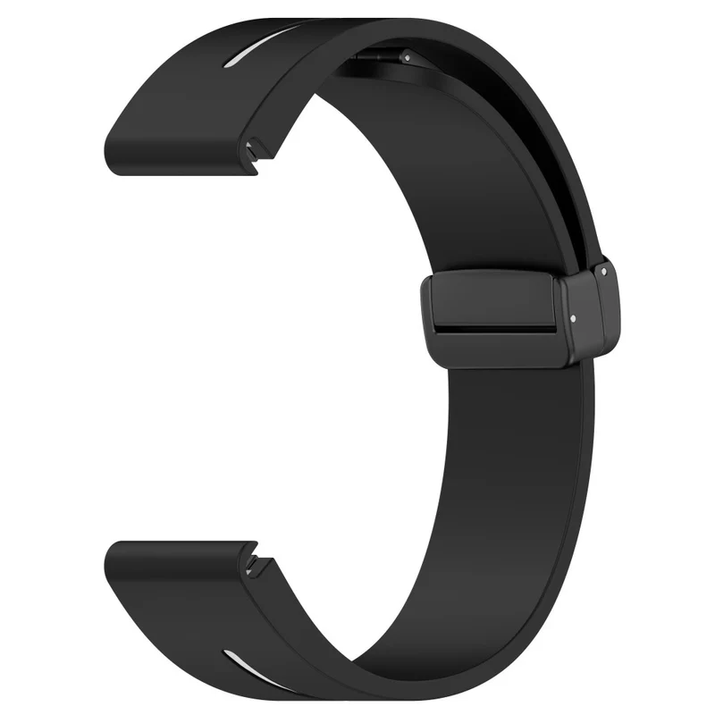 Garmin 26mm Quickfit Universal Watch Band Black Buckle Dual Color Flexible Strap - Army Green+Black