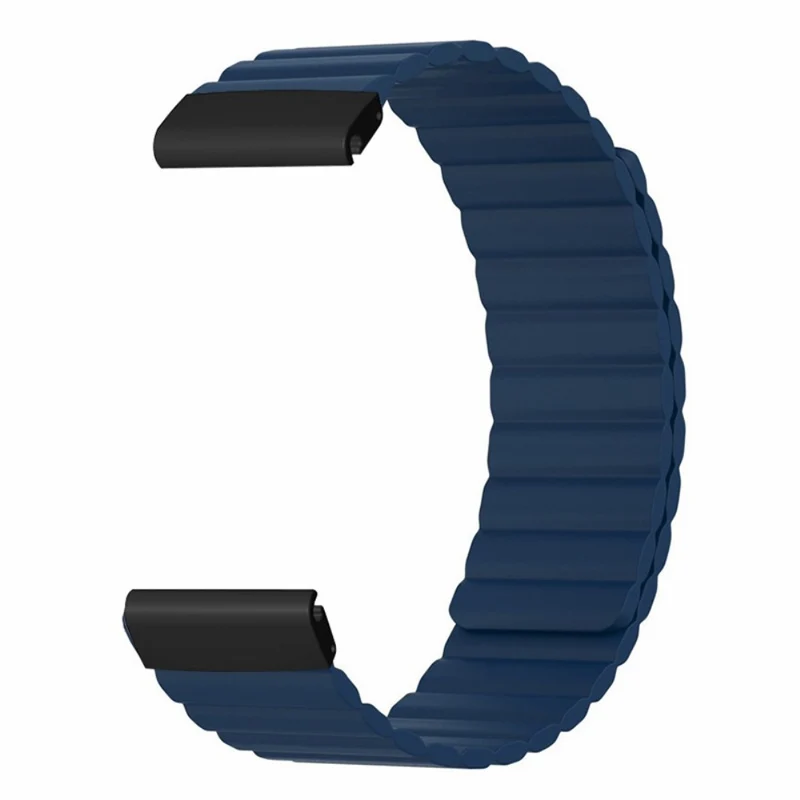 Garmin 26mm Quickfit Universal Flexible Watch Band Magnetic Strap Replacement with Bump Resistant Connector - Black+Yellow