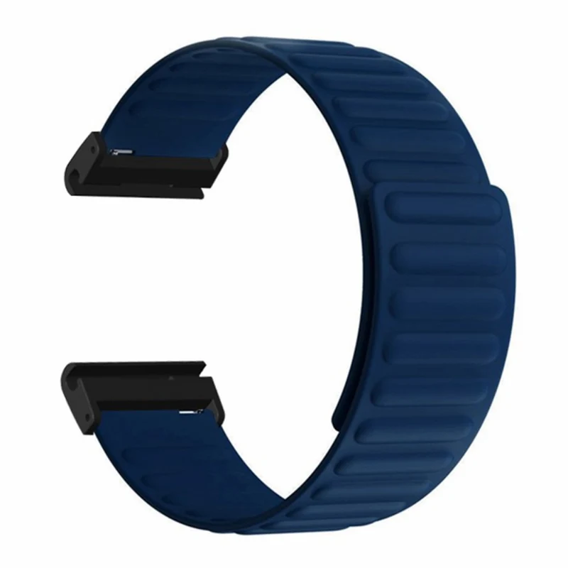 Garmin 26mm Quickfit Universal Flexible Watch Band Magnetic Strap Replacement with Bump Resistant Connector - Black+Yellow