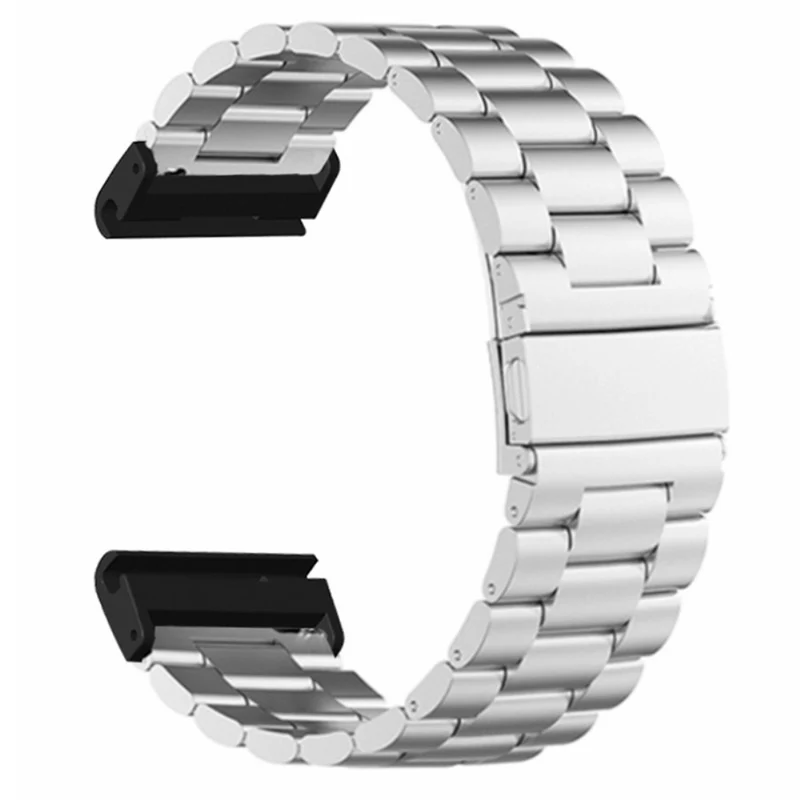 Garmin 26mm Quickfit Universal Stainless Steel Watch Band Strap with Bump Resistant Connector