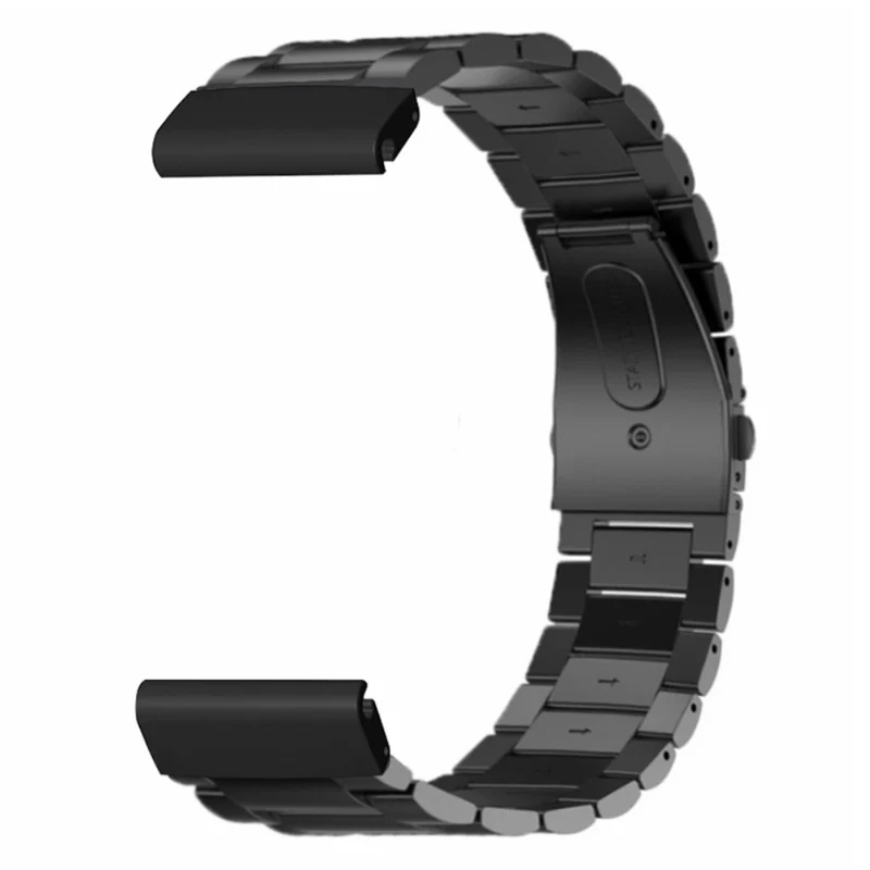 Garmin 26mm Quickfit Universal Stainless Steel Watch Band Strap with Bump Resistant Connector