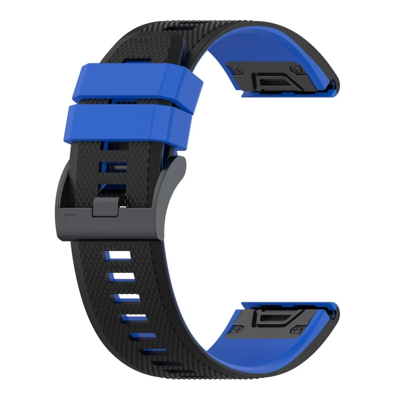 KALEBOL KLB-SSGJ-001 Garmin Fenix 7 / Fenix 7 Pro Sport Straps 22mm Silicone Watch Band - Black+White