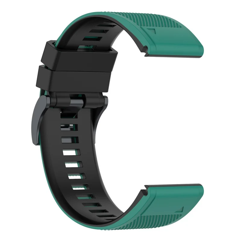 KALEBOL KLB-SSGJ-001 Garmin Fenix 7 / Fenix 7 Pro Sport Straps 22mm Silicone Watch Band - Black+White