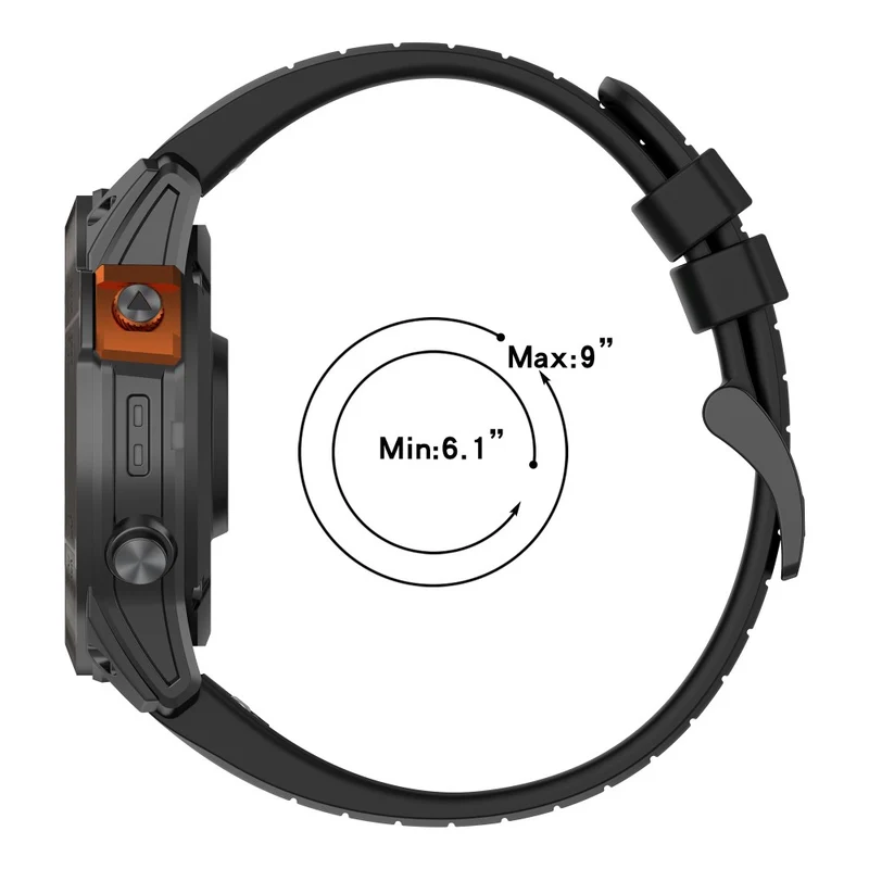 Garmin Fenix 7 / 7 Pro / 6 / 6 Pro QuickFit 22mm Watch Band Dual Color Silicone Strap - Olive Green+Black