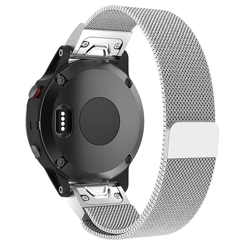 KALEBOL Series Garmin Fenix 7 / 7 Pro / 6 / 6 Pro / 5 Plus Watch Strap QuickFit 22mm Milanese Watchband