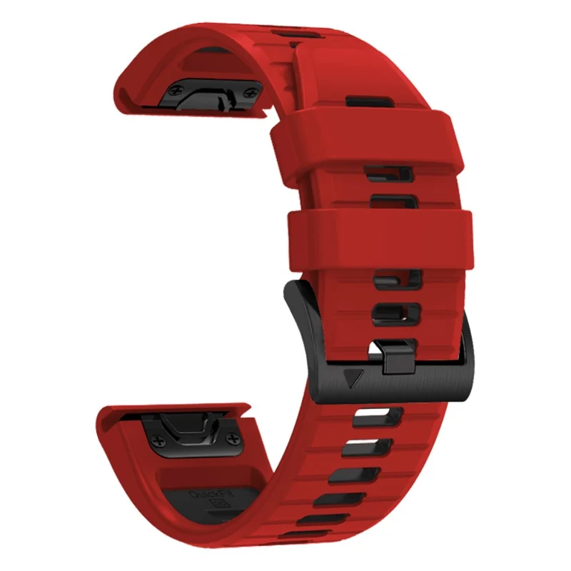 Garmin Fenix 7 Pro / Fenix 7 Silicone Watch Bands Dual-Color Replacement Strap - Lime+Black