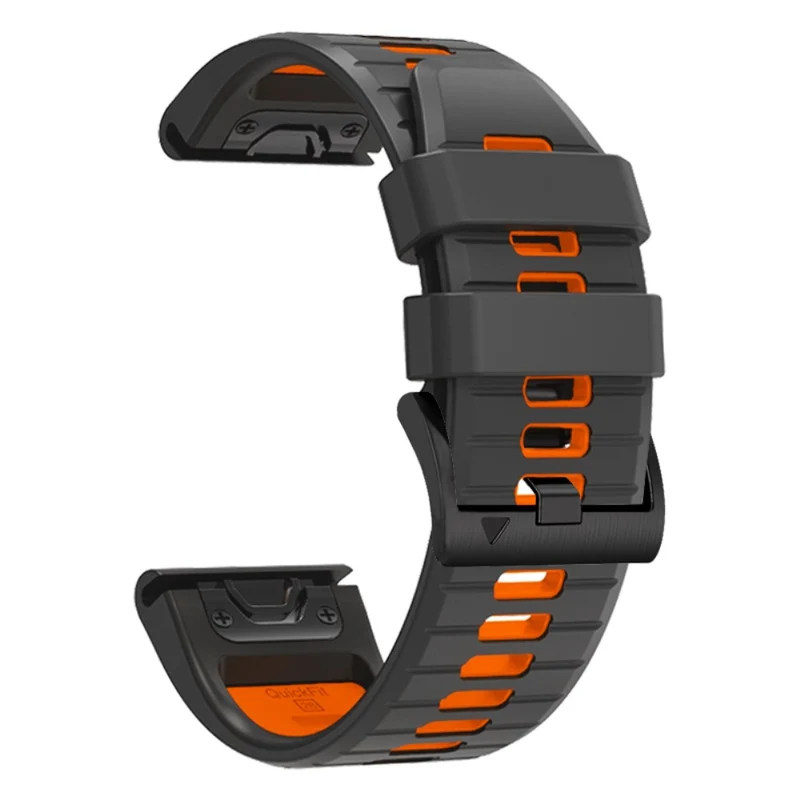 Garmin Fenix 7 Pro / Fenix 7 Silicone Watch Bands Dual-Color Replacement Strap - Lime+Black