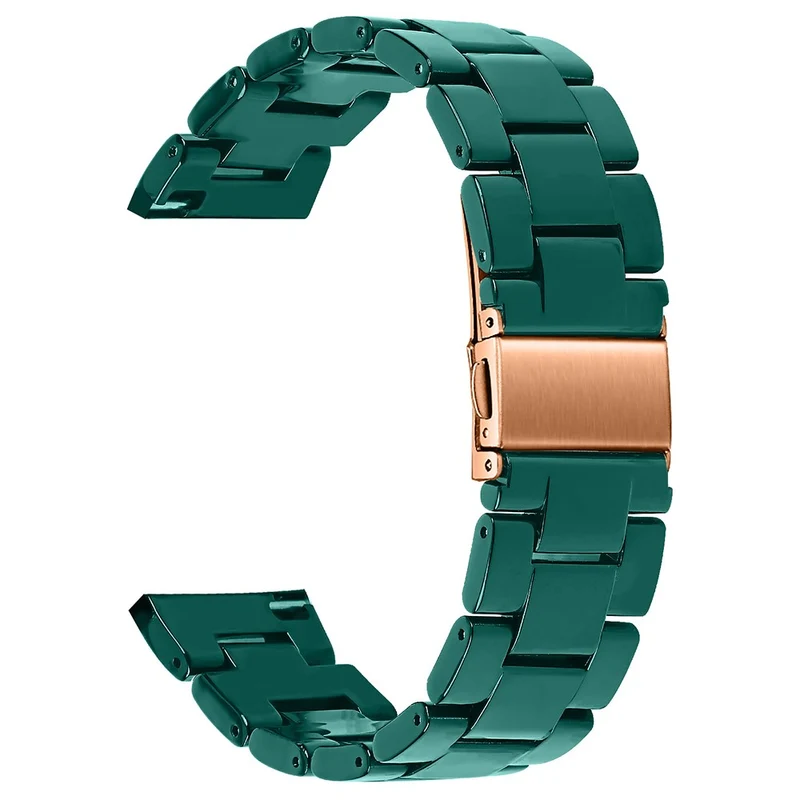 FITVII Waterproof Watch Strap Replacement Resin Watch Band - Chocolate