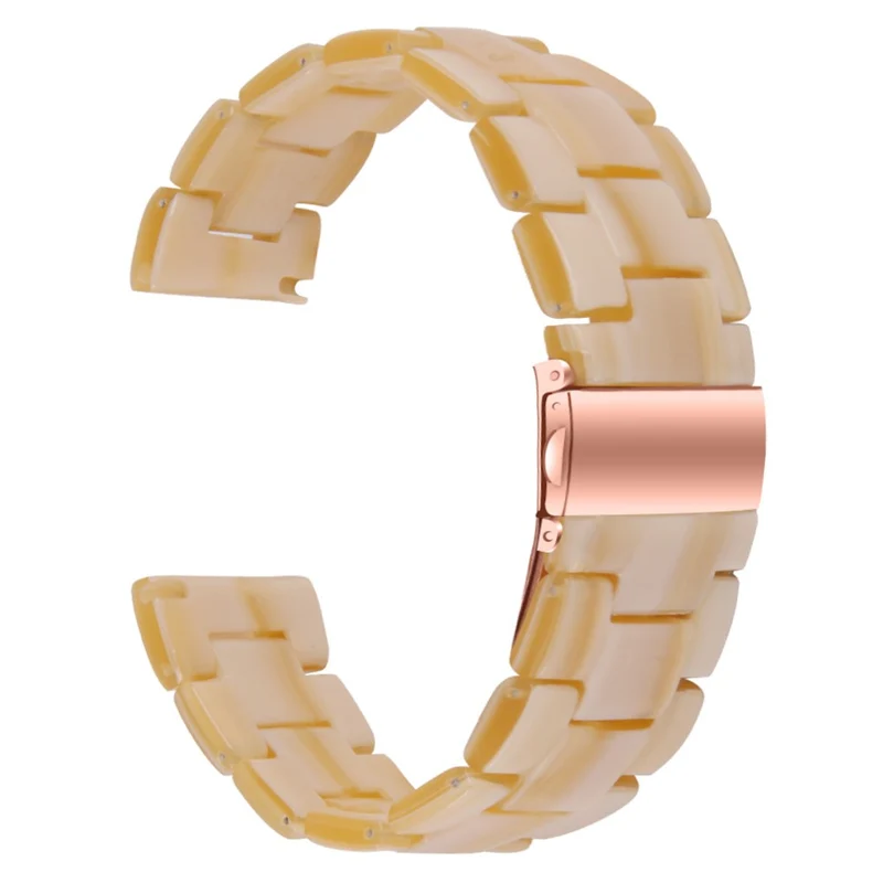 FITVII Waterproof Watch Strap Replacement Resin Watch Band - Chocolate