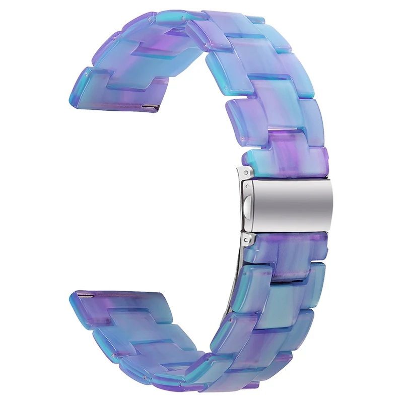 FITVII Resin Watch Band Waterproof Replacement Watch Strap - Leopard Printed
