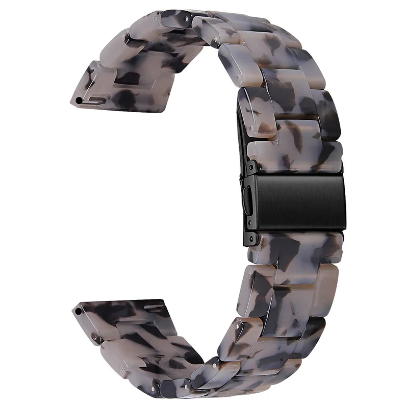 FITVII Resin Watch Band Waterproof Replacement Watch Strap - Leopard Printed