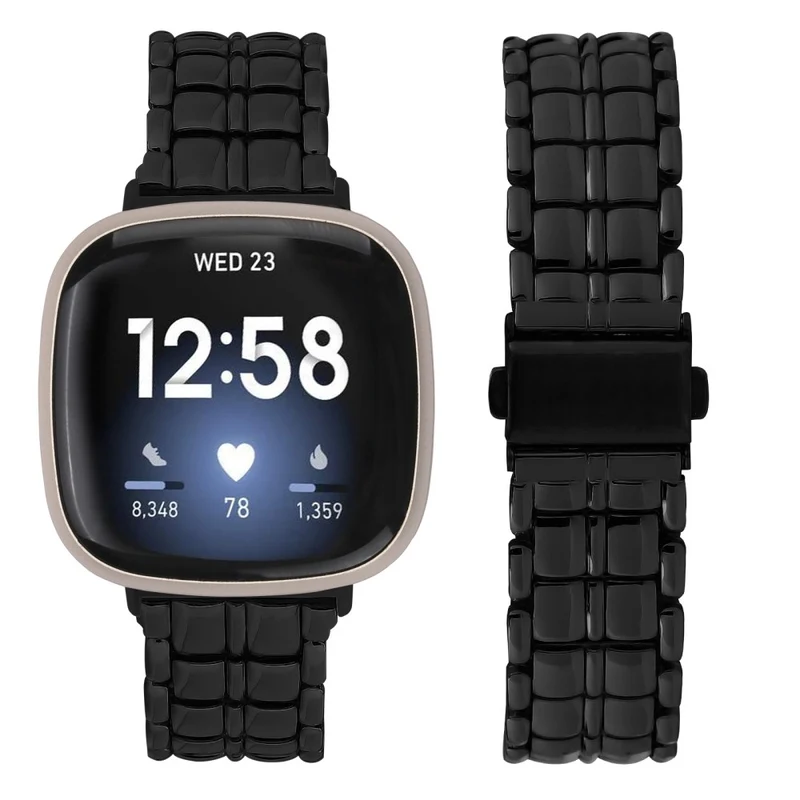 Fitbit Versa 4 / Sense 2 Smartwatch Metal Replacement Wrist Strap
