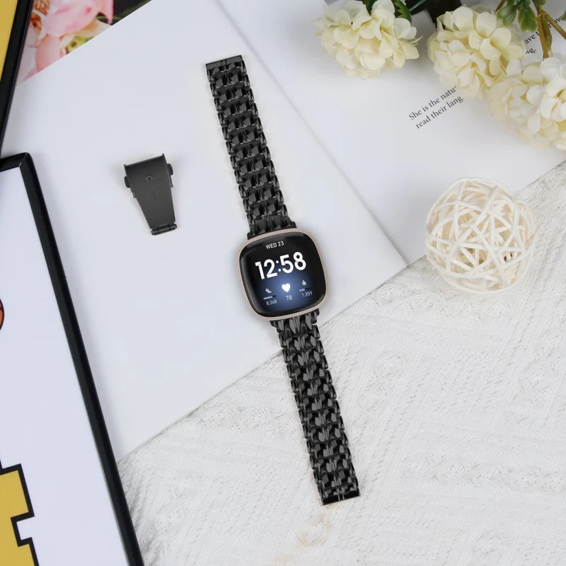 Fitbit Versa 4 / Sense 2 Smartwatch Metal Replacement Wrist Strap