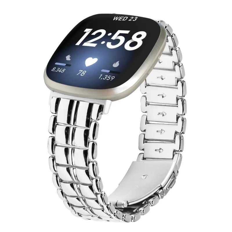 Fitbit Versa 4 / Sense 2 Smartwatch Metal Replacement Wrist Strap