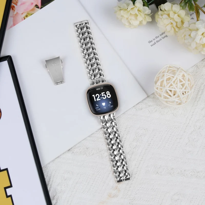 Fitbit Versa 4 / Sense 2 Smartwatch Metal Replacement Wrist Strap