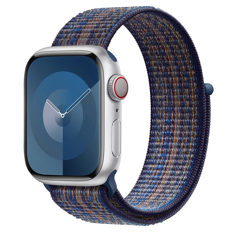 KALEBOL Apple Watch Series 49mm - 45mm - 44mm - 42mm Universal Nylon Watch Band - Dark Green+Orange
