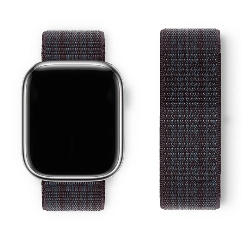 KALEBOL Apple Watch Series 49mm - 45mm - 44mm - 42mm Universal Nylon Watch Band - Dark Green+Orange