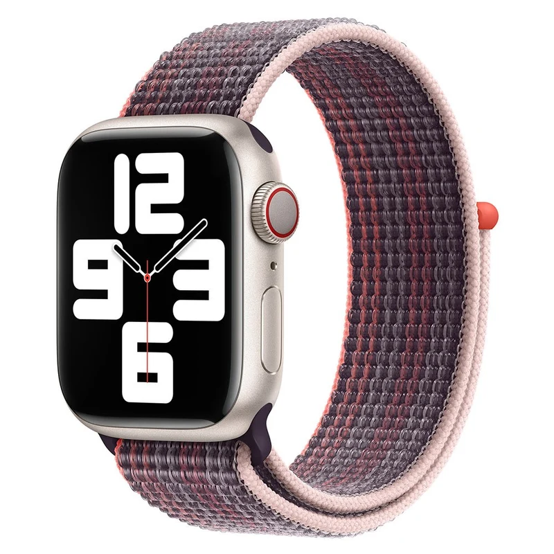 KALEBOL Apple Watch Series 49mm - 45mm - 44mm - 42mm Universal Nylon Watch Band - Dark Green+Orange