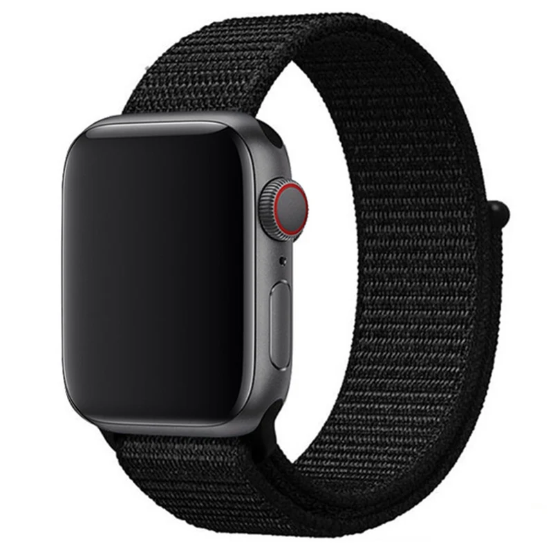 KALEBOL Apple Watch Series 49mm - 45mm - 44mm - 42mm Universal Nylon Watch Band - Dark Green+Orange
