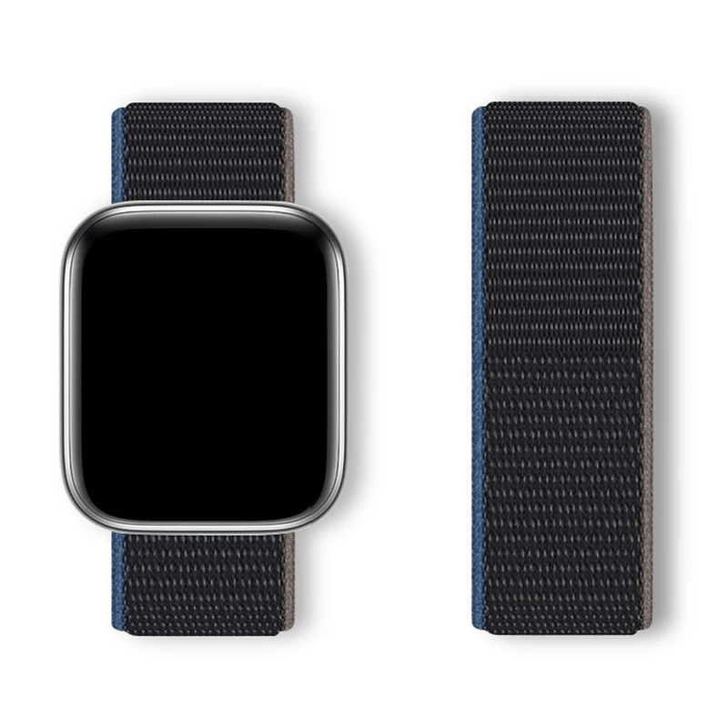 KALEBOL Apple Watch Series 49mm - 45mm - 44mm - 42mm Universal Nylon Watch Band - Dark Green+Orange