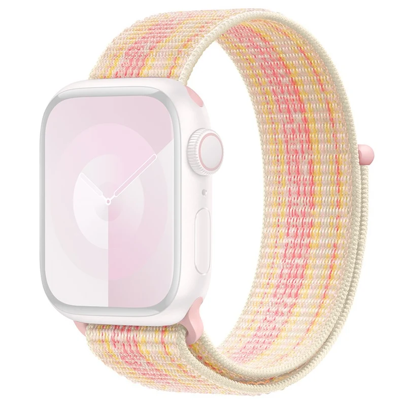 KALEBOL Apple Watch Series 49mm - 45mm - 44mm - 42mm Universal Nylon Watch Band - Dark Green+Orange
