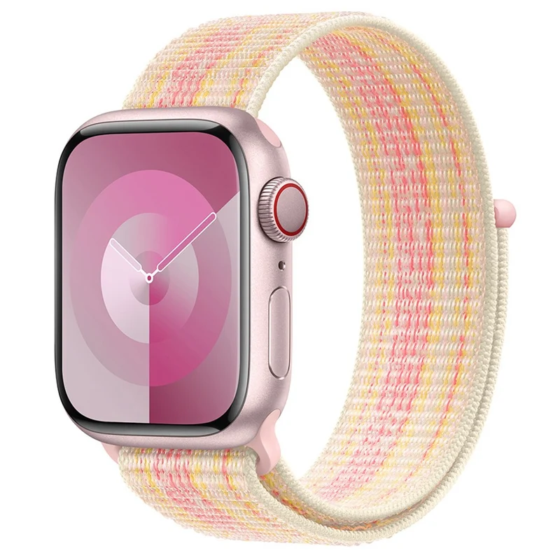 KALEBOL Apple Watch Series 49mm - 45mm - 44mm - 42mm Universal Nylon Watch Band - Dark Green+Orange