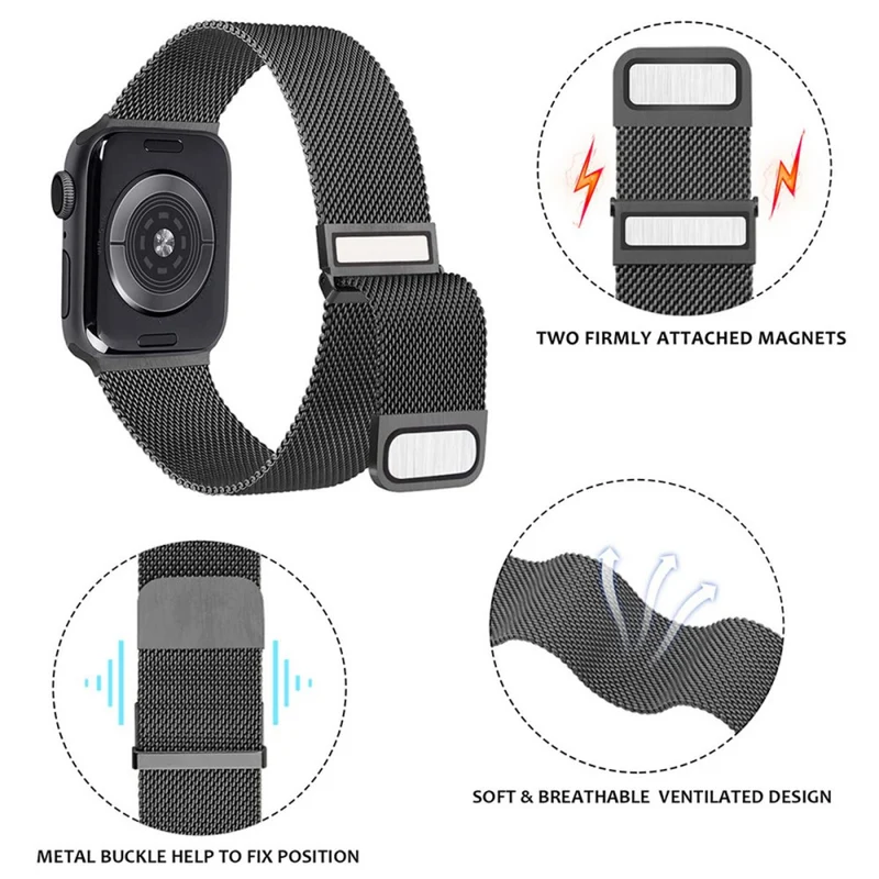 Apple Watch Series 49mm - 45mm - 44mm - 42mm Universal Magnetic Wrist Strap