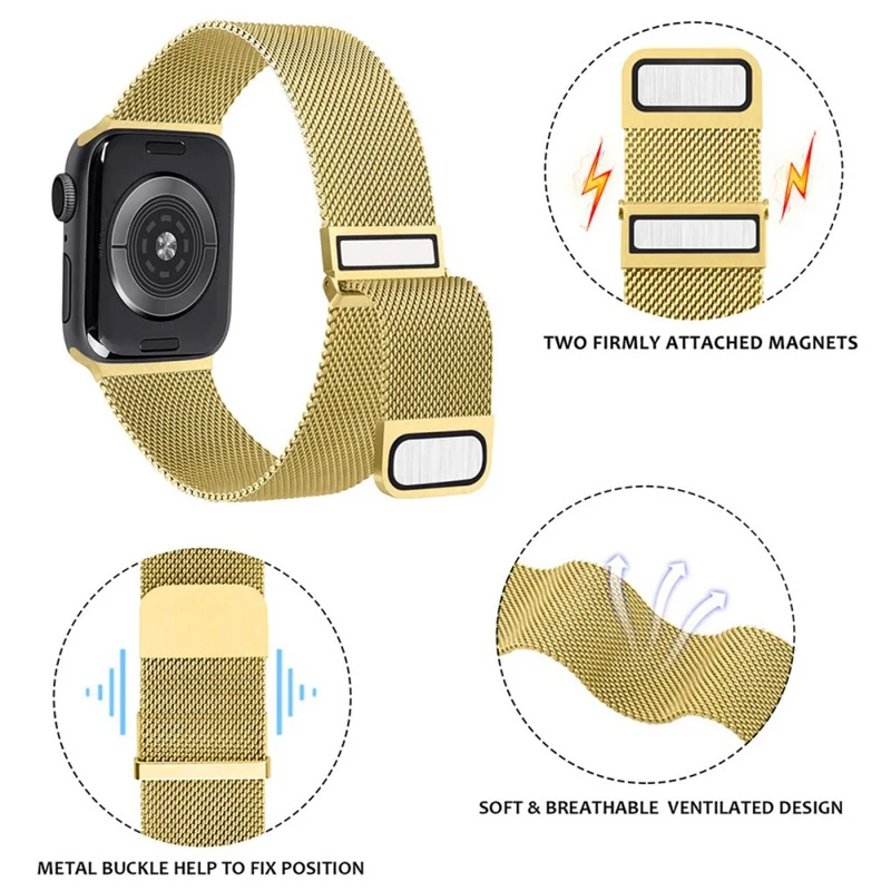 Apple Watch Series 49mm - 45mm - 44mm - 42mm Universal Magnetic Wrist Strap