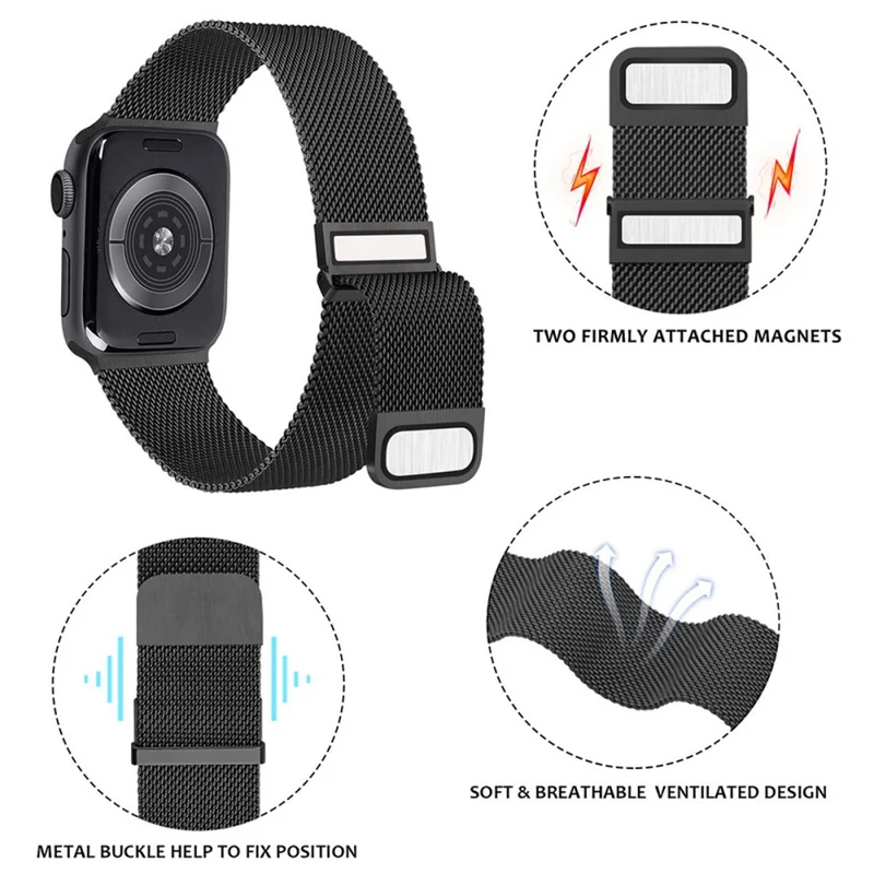 Apple Watch Series 49mm - 45mm - 44mm - 42mm Universal Magnetic Wrist Strap