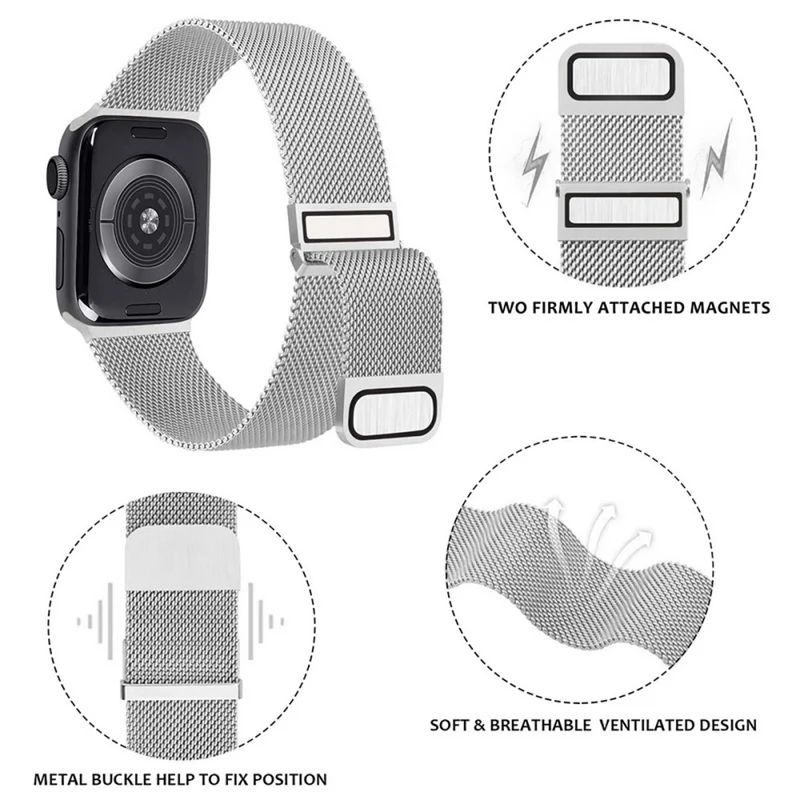 Apple Watch Series 49mm - 45mm - 44mm - 42mm Universal Magnetic Wrist Strap