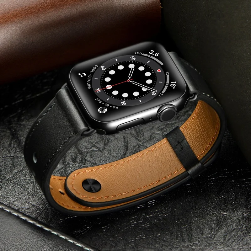 Apple Watch Series 49mm - 45mm - 44mm - 42mm Universal Watch Band Strap - Leopard