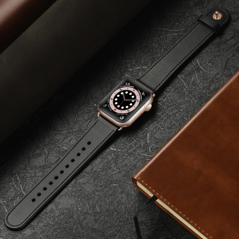 Apple Watch Series 49mm - 45mm - 44mm - 42mm Universal Watch Band Strap - Leopard