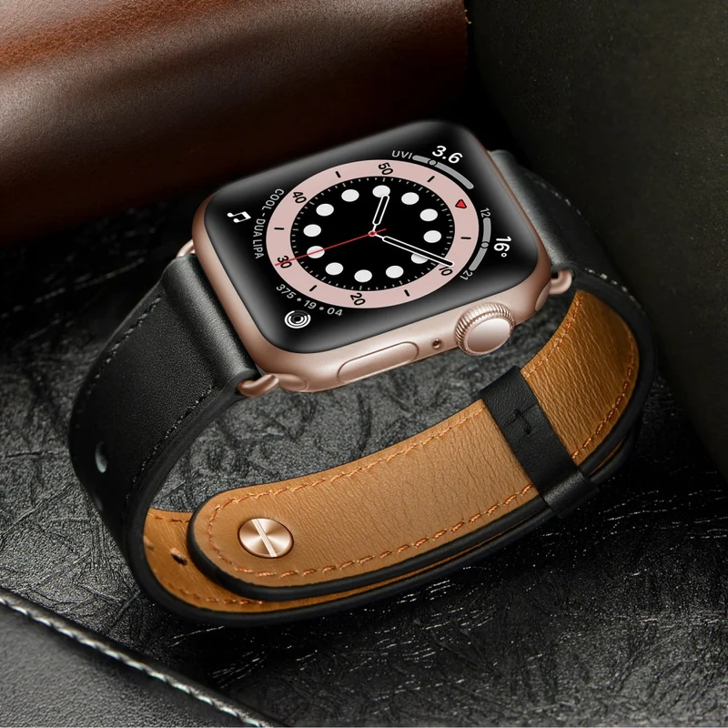 Apple Watch Series 49mm - 45mm - 44mm - 42mm Universal Watch Band Strap - Leopard