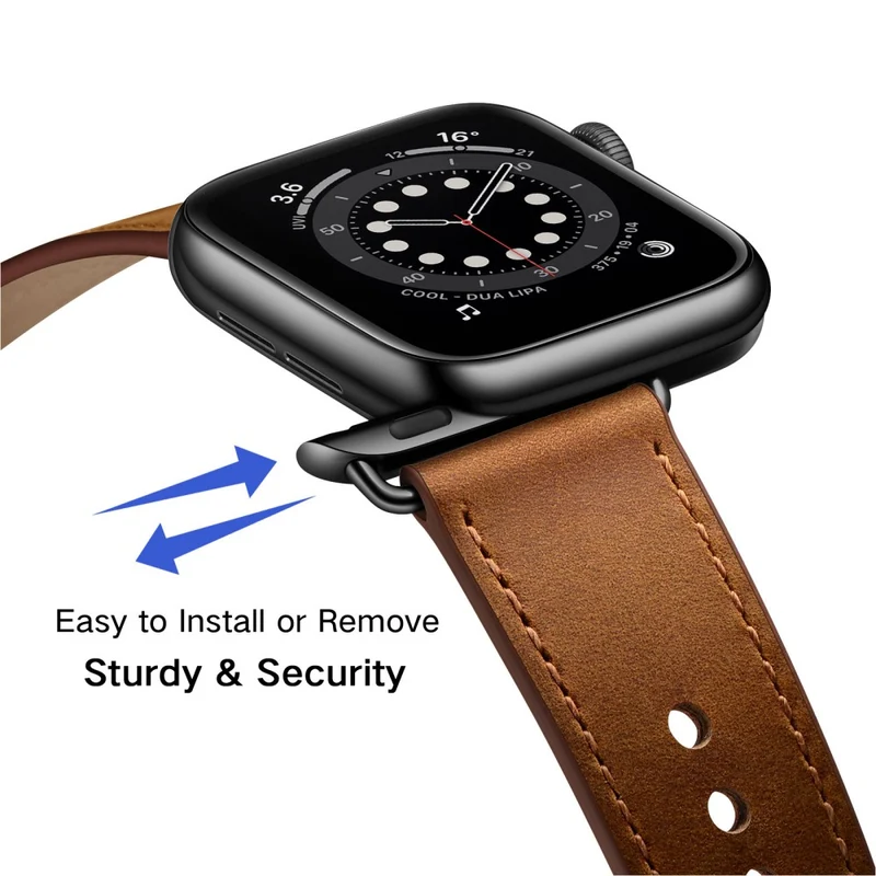 Apple Watch Series 49mm - 45mm - 44mm - 42mm Universal Watch Band Strap - Leopard