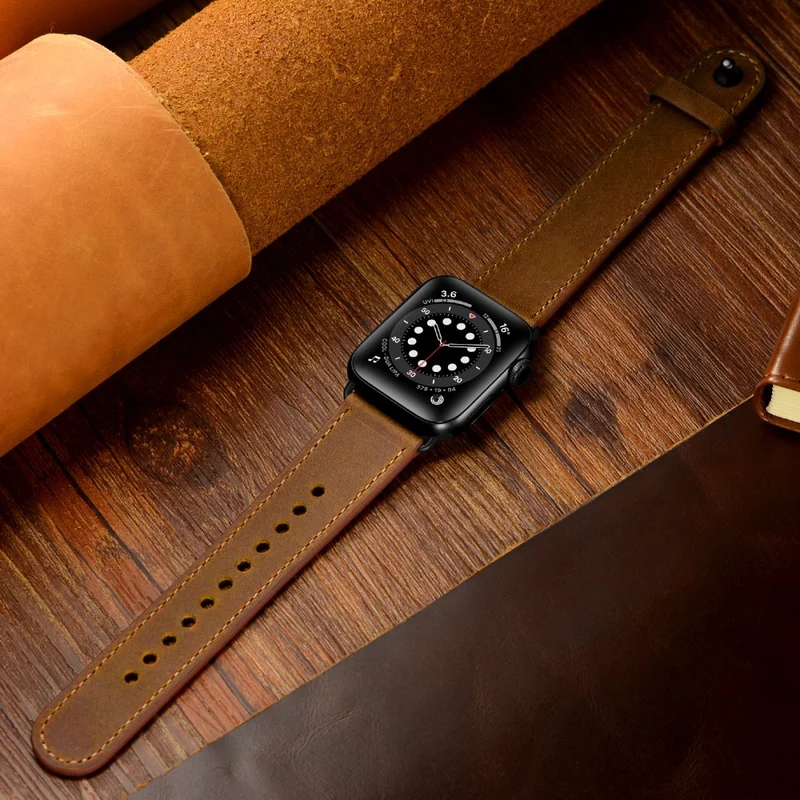 Apple Watch Series 49mm - 45mm - 44mm - 42mm Universal Watch Band Strap - Leopard