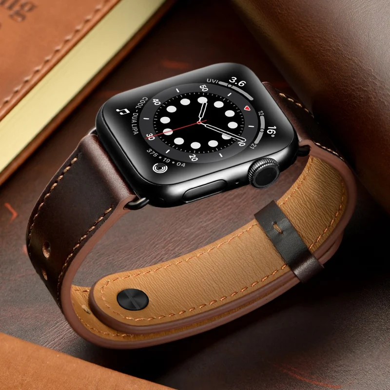 Apple Watch Series 49mm - 45mm - 44mm - 42mm Universal Watch Band Strap - Leopard