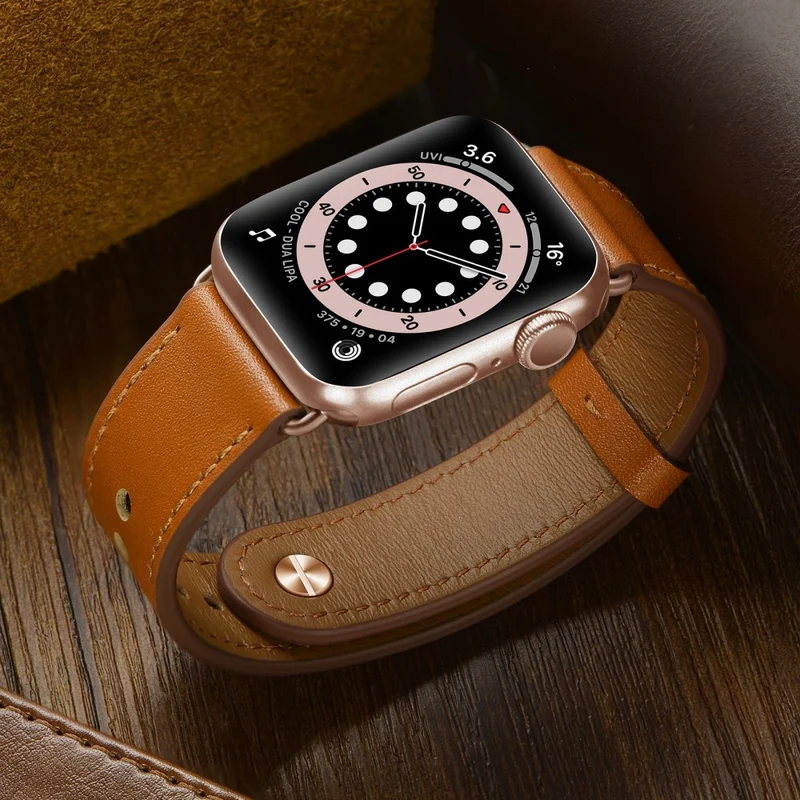 Apple Watch Series 49mm - 45mm - 44mm - 42mm Universal Watch Band Strap - Leopard