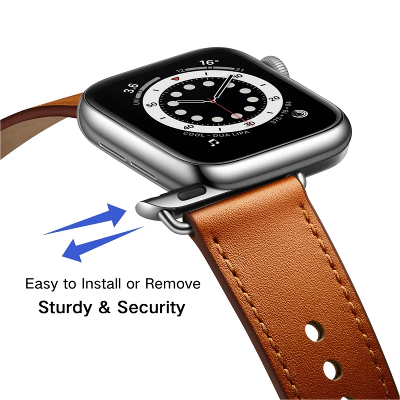 Apple Watch Series 49mm - 45mm - 44mm - 42mm Universal Watch Band Strap - Leopard