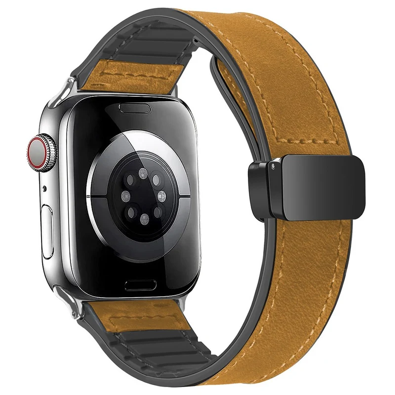 Apple Watch Series 49mm - 45mm - 44mm - 42mm Universal Genuine Cow Leather Band