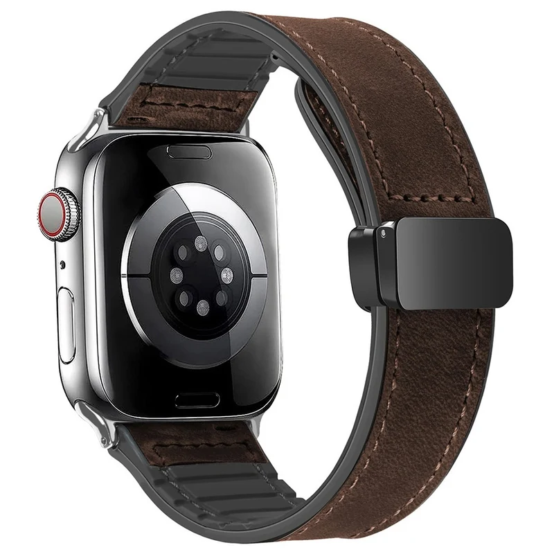 Apple Watch Series 49mm - 45mm - 44mm - 42mm Universal Genuine Cow Leather Band
