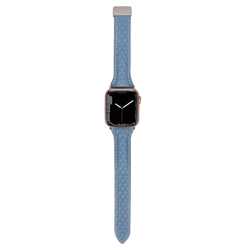 Genuine Cow Leather Band Apple Watch Series 49mm - 45mm - 44mm - 42mm Universal Strap - Army Green