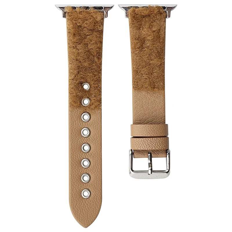 Apple Watch Series 49mm - 45mm - 44mm - 42mm Universal Genuine Cow Leather Watch Strap