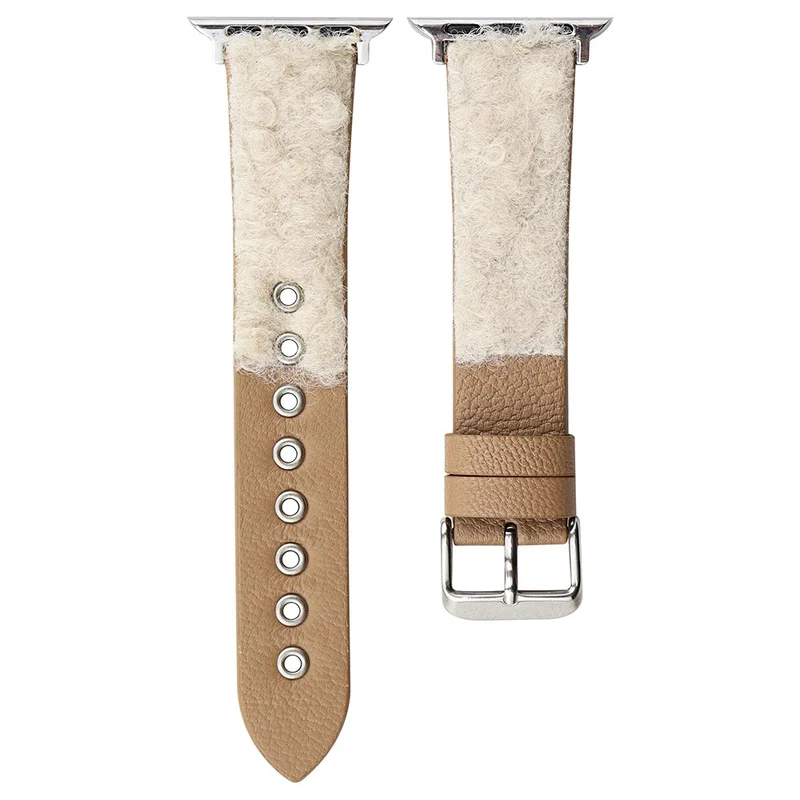Apple Watch Series 49mm - 45mm - 44mm - 42mm Universal Genuine Cow Leather Watch Strap