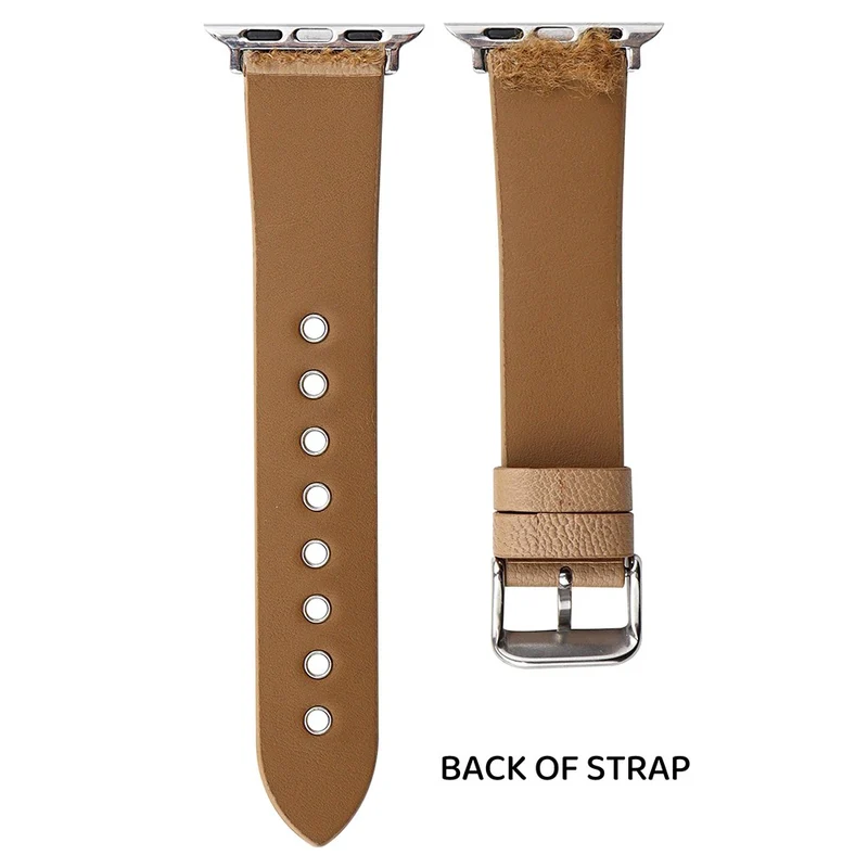 Apple Watch Series 49mm - 45mm - 44mm - 42mm Universal Genuine Cow Leather Watch Strap