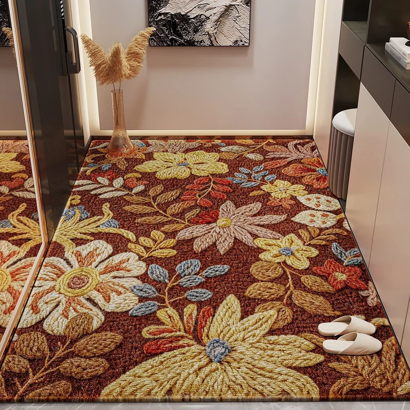 Blumendesign Teppich für den Innenbereich