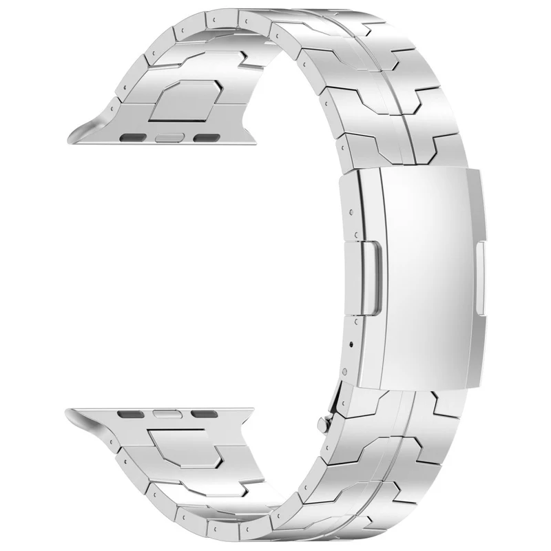 Apple Watch 49mm / 45mm / 44mm / 42mm Metal Strap with Tortoise Buckle