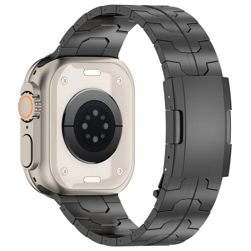 Apple Watch 49mm / 45mm / 44mm / 42mm Metal Strap with Tortoise Buckle