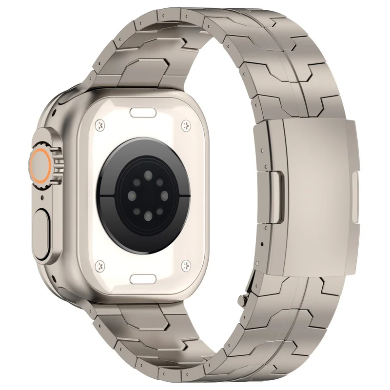 Apple Watch 49mm / 45mm / 44mm / 42mm Metal Strap with Tortoise Buckle