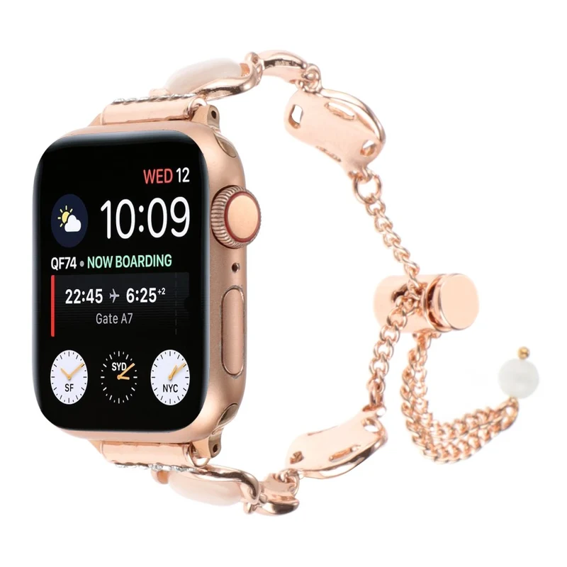 Apple Watch 49mm / 45mm / 44mm / 42mm Metal Chain Watch Band