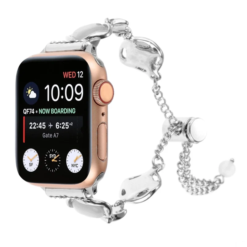 Apple Watch 49mm / 45mm / 44mm / 42mm Metal Chain Watch Band